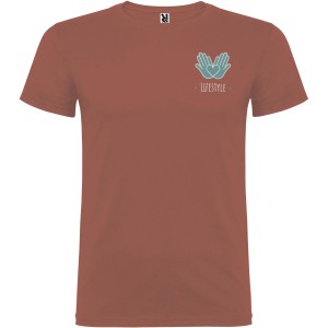 Beagle short sleeve men's t-shirt, Brick red (T-shirt, 90-100% cotton)