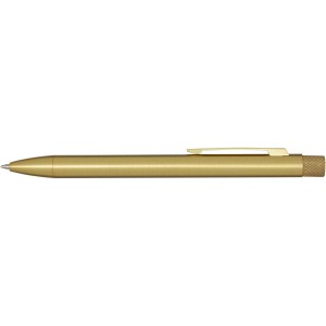 Beatriz recycled brass ballpoint pen, Gold (Metallic pen)