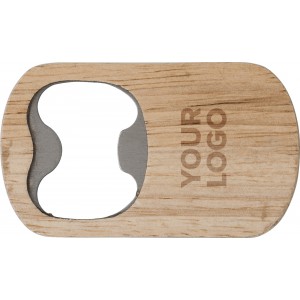 Beechwood bottle opener Aviana, brown (Bottle openers, corkscrews)