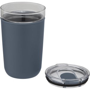 Bello 420 ml glass tumbler with recycled plastic outer wall, (Glasses)