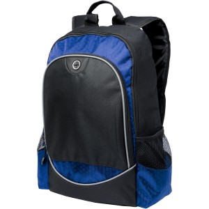 Benton 15" laptop backpack, solid black,Royal blue