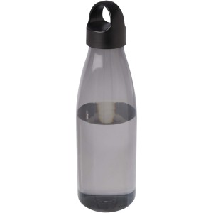 Bergen 800 ml recycled plastic water bottle, Solid black (Water bottles)