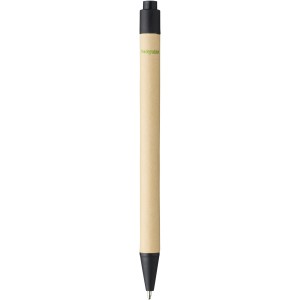 Berk recycled carton and corn plastic ballpoint pen, solid b (Wooden, bamboo, carton pen)