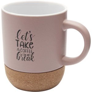 Billie 300 ml ceramic mug with cork details and matt finish, (Mugs)