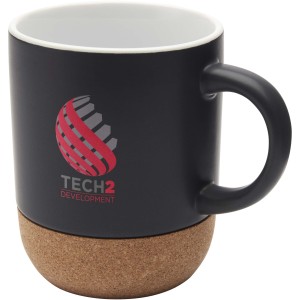 Billie 300 ml ceramic mug with cork details and matt finish, (Mugs)