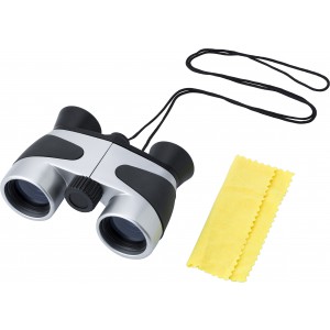Binoculars. 4 x 30 magnification., black/silver (Binoculars, telescope, compass)