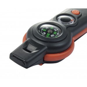 Multifunctional survival tool, orange (Binoculars, telescope, compass)