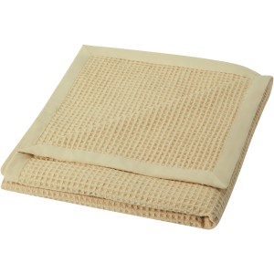 Abele 150 x 140 cm cotton waffle blanket, Beige (Blanket)