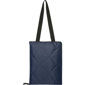 Clary GRS recycled polyester picnic blanket, Navy (Blanket)