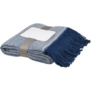Haven herringbone throw blanket, blue (Blanket)