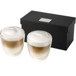 Boda 2-piece glass coffee cup set, Transparent, Transparent (11251200)