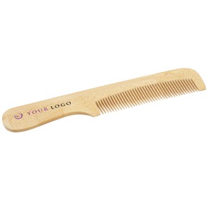 Heby bamboo comb with handle, Natural (Body care)