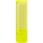 Lip balm stick with SPF 15 protection., yellow