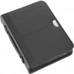 Bonded leather folder Lilo, black (8615-01CD)