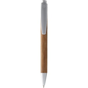 Borneo bamboo ballpoint pen, Natural,Silver
