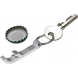 Metal 2-in-1 key holder Felix, silver (Keychains)