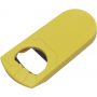 Plastic bottle opener, yellow
