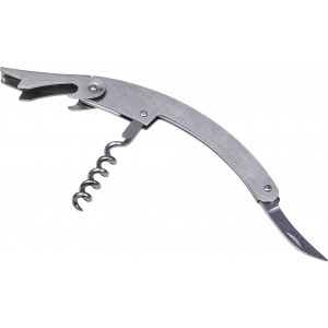 Stainless steel waiter's knife, silver (Bottle openers, corkscrews)