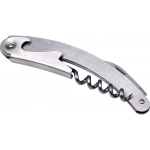Stainless steel waiter's knife, silver (Bottle openers, corkscrews)