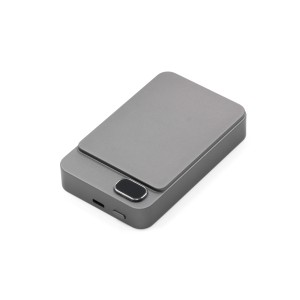 Brandcharger Powerwave 10000 wireless powerbank, gun metal (Powerbanks)