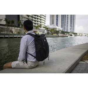 Brandcharger Venturer roll-top backpack, black (Backpacks)