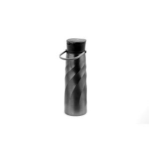 Brandcharger Vortex Athletica drinking bottle, gun metal (Water bottles)