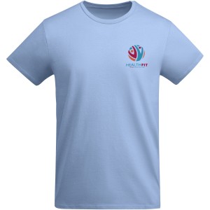 Breda short sleeve men's t-shirt, Sky blue (T-shirt, 90-100% cotton)