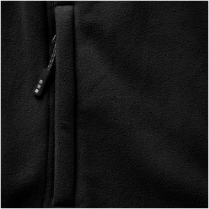 Brossard micro fleece full zip ladies jacket, solid black (Polar pullovers)