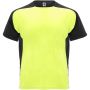 Bugatti short sleeve kids sports t-shirt, Fluor Yellow, Solid black