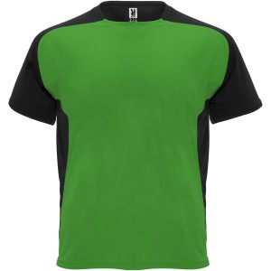 Bugatti short sleeve unisex sports t-shirt, Fern green, Black