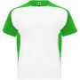 Bugatti short sleeve unisex sports t-shirt, White, Fern green