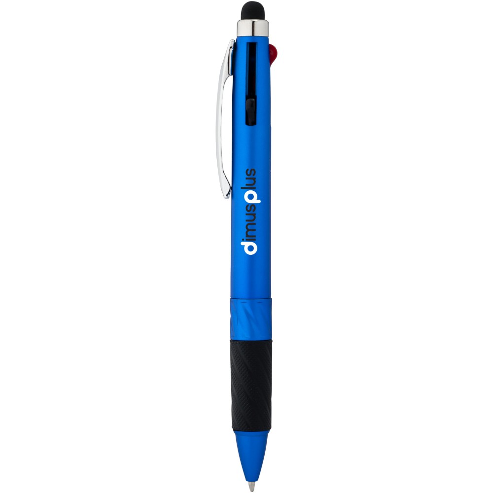 Printed Burnie multiink stylus ballpoint pen, Blue (Multicolored
