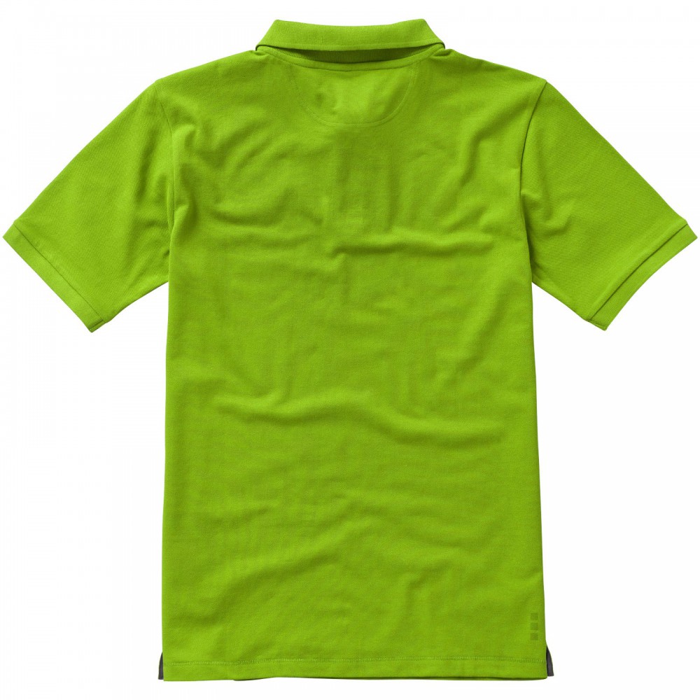 Printed Calgary short sleeve men's polo, Apple Green, 3XL (Polo shirt ...