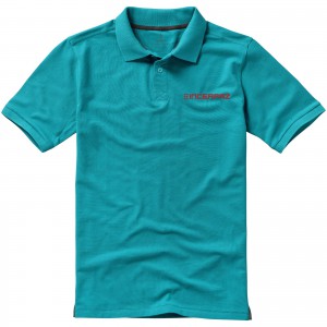 Calgary short sleeve men's polo, Aqua (Polo shirt, 90-100% cotton)