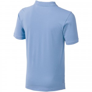 Calgary short sleeve men's polo, Light blue (Polo shirt, 90-100% cotton)