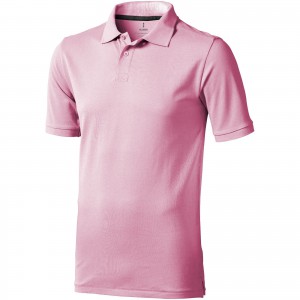 light pink polo shirt