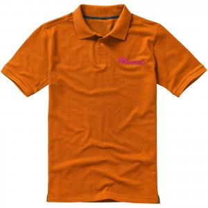 Calgary short sleeve men's polo, Orange (Polo shirt, 90-100% cotton)