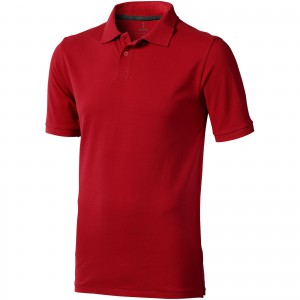 Calgary short sleeve men's polo, Red (Polo shirt, 90-100% cotton)