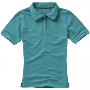 Calgary short sleeve women's polo, Aqua (Polo shirt, 90-100% cotton)