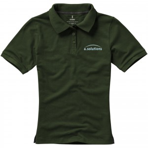 Calgary short sleeve women's polo, Army Green (Polo shirt, 90-100% cotton)