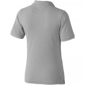 Calgary short sleeve women's polo, Grey melange (Polo shirt, 90-100% cotton)