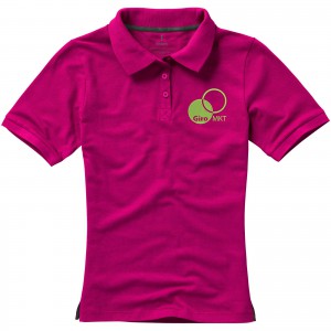 Calgary short sleeve women's polo, Pink (Polo shirt, 90-100% cotton)