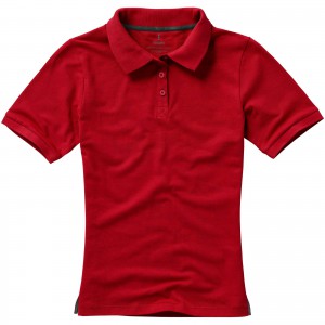 Calgary short sleeve women's polo, Red (Polo shirt, 90-100% cotton)