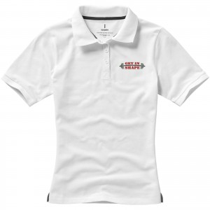 Calgary short sleeve women's polo, White (Polo shirt, 90-100% cotton)