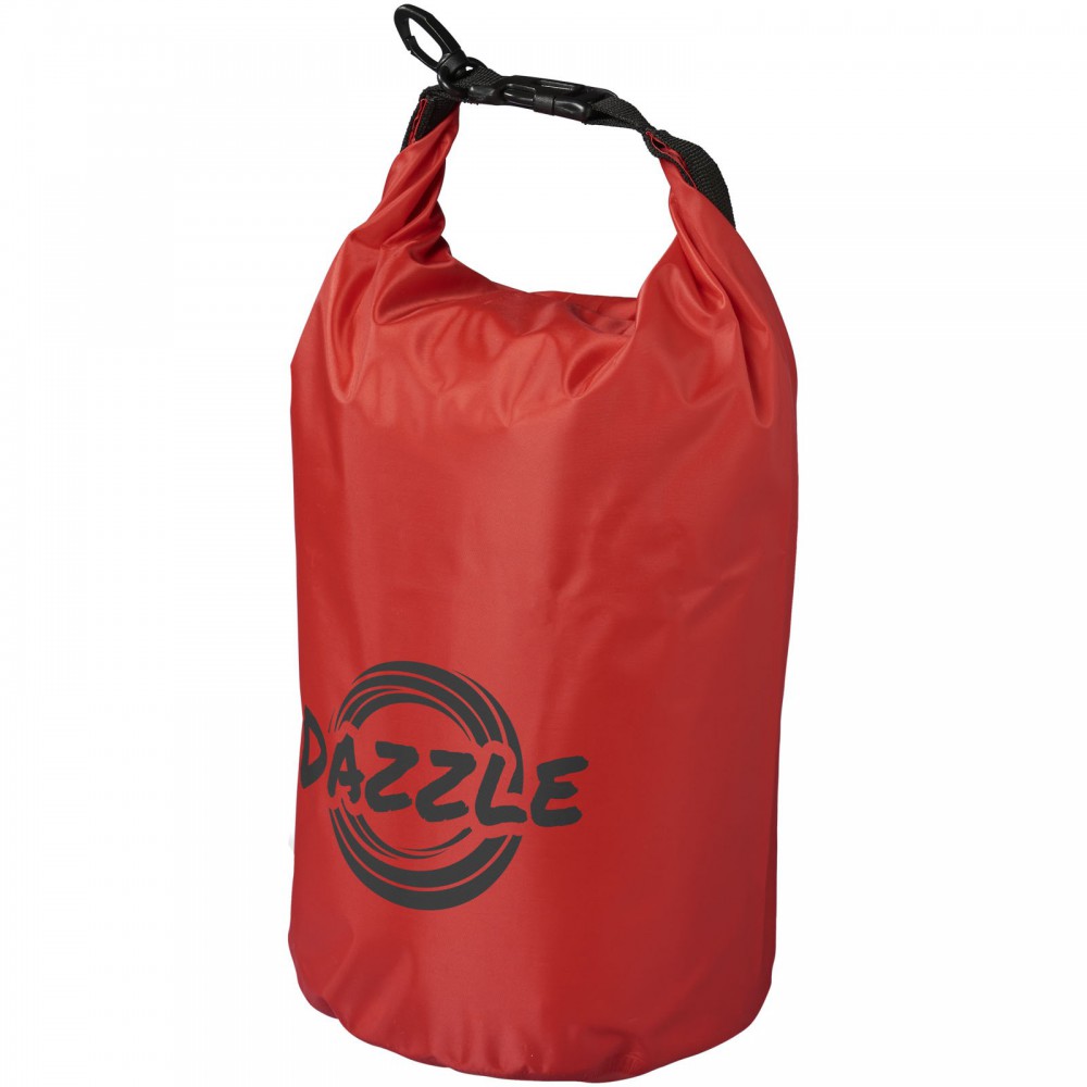 Printed Camper 10 litre waterproof bag, Red (Beach bags)