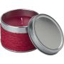 Tin with scented candle Zora, red