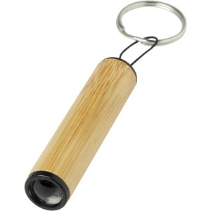 Cane bamboo key ring with light, Natural (Keychains)