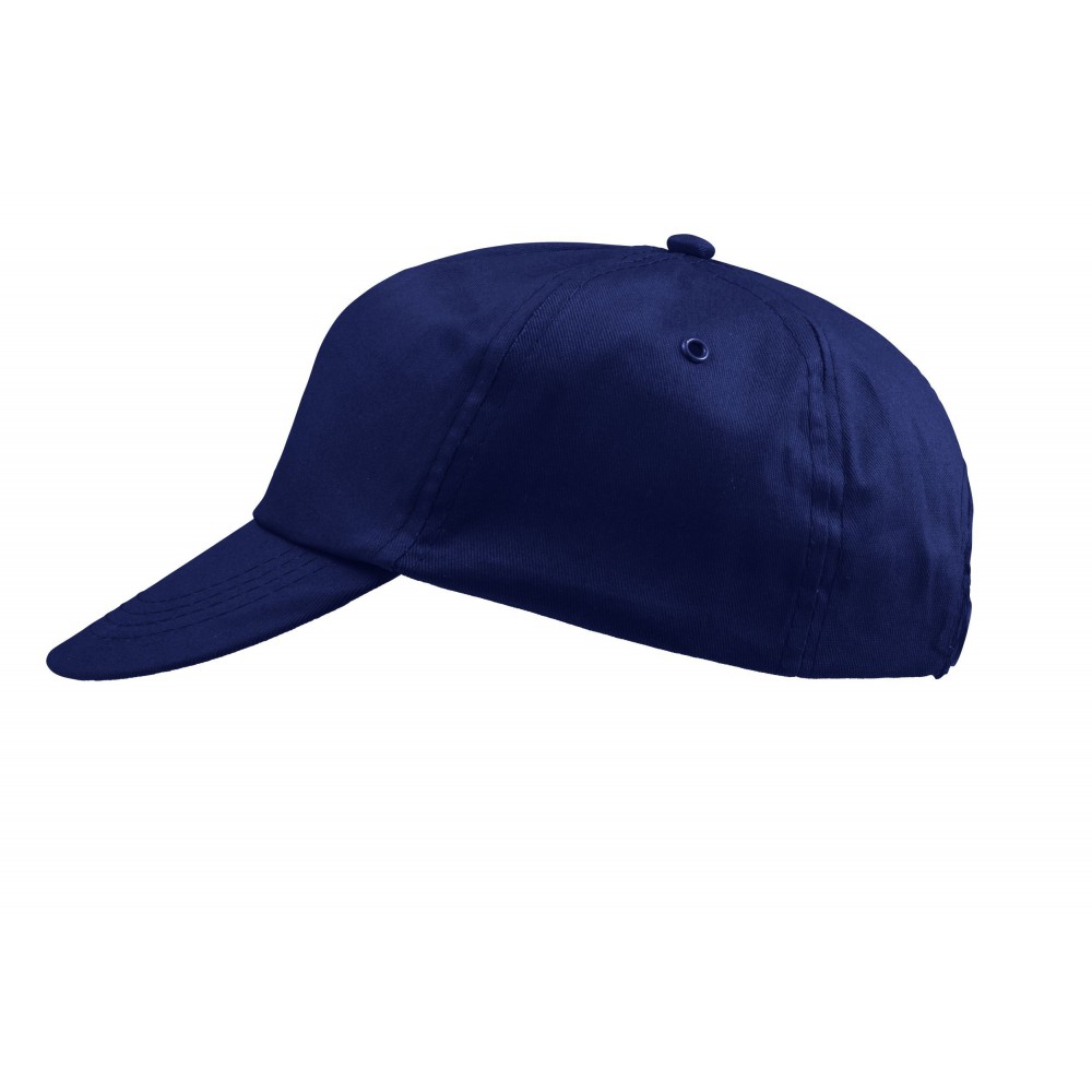 Printed Cap, cotton twill, cobalt blue (Hats)