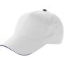 Cap with sandwich peak, white