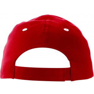 Cotton twill cap Chris, red (Hats)